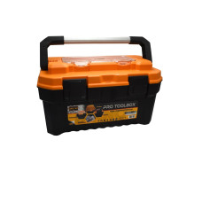 Jumbo tool box with aluminum handle and organizer 22" (300x550x373mm) (JALC-22)