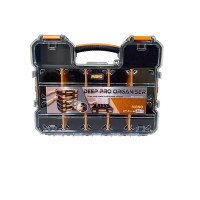 Organizer box with a polycarbonate cover and adjustable dividers (350X435X118mm) (PCS-17)