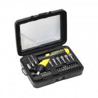 Ratchet screwdriver set with 20 bits 1/4" (0-63-022)