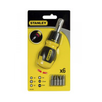 Ratchet screwdriver with 6 interchangeable inserts (0-66-358)