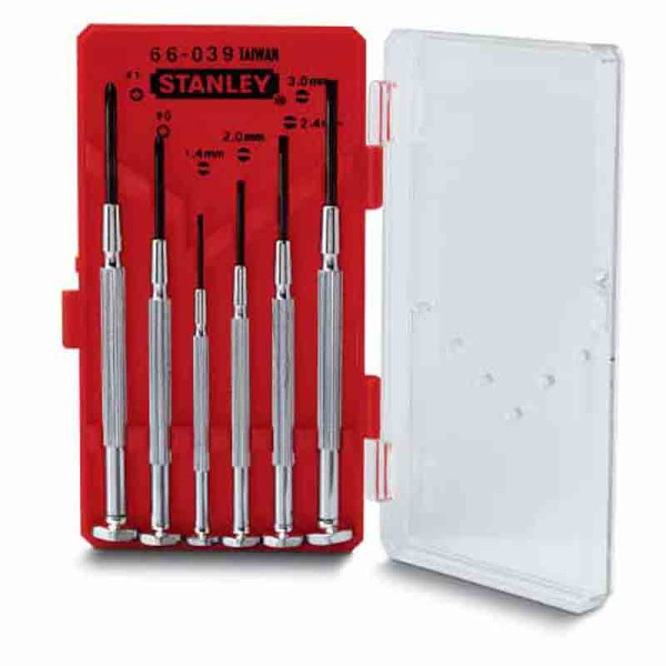 Set of 6 screwdrivers for WATCHMAKER precision mechanics (1-66-039)