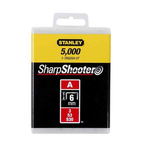 Staples for stapler steel galvanized type A (5/53/530) 4mm5/32 x 1000 units (1-TRA202T)