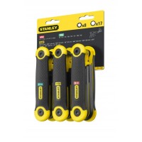 Комплект ключів торцевых 6-тигран.8ед -метрич, 9-ед дюйм., 8-ед "Torx" (2-69-268)