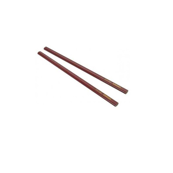 Pencil for marking wood red 300mm hardness 2V (STHT1-72997)