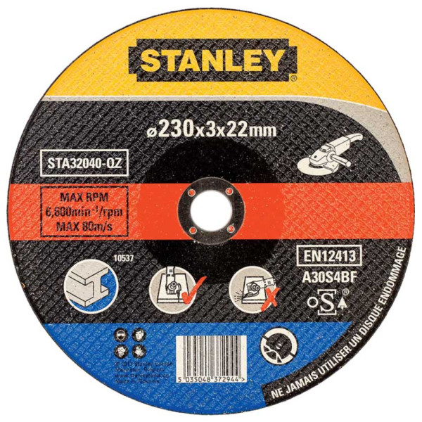 Metal cutting disc 115x1, 0x22 mm Flat type (STA32602)