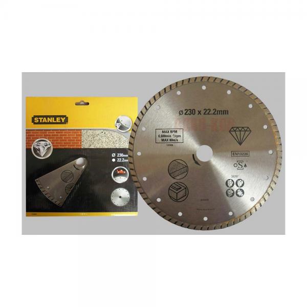 Diamond disk TURBO 230x22.2 solid stone/brick (STA38207)
