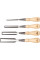 A set of 4 chisels with a wooden handle 6-12-18-25mm in a cover SWEET HEART (1-16-791)