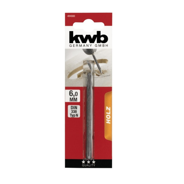 Drill Milling on wood 6 mm, KWB (494000)