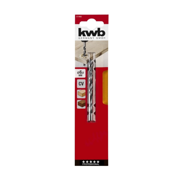 Drill on wood 6 mm, KWB (511466)