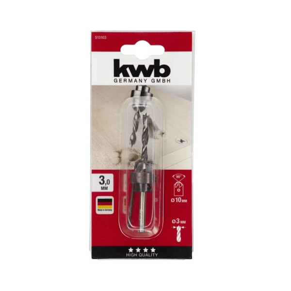 Drill a tree with Zenkovka, 3 mm, KWB (513103)