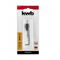 Свердло спиральне по дереву з зенківкою, 3 мм, KWB (513133)