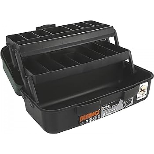 Mano tool box with cantilever pull-out shelves 16" (410x202x179mm)