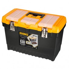 Jumbo tool box with organizer and metal lock 19" (486x267x320mm) (JMT-19)
