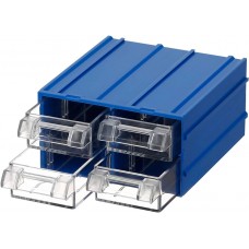 Mano modular box with 4 drawers (110x120x62mm) blue