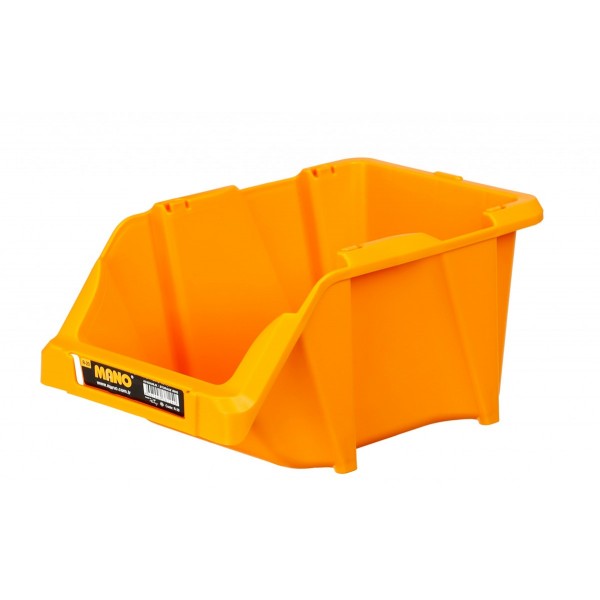 Mano plastic box for hardware and small items (250x150x125mm) yellow